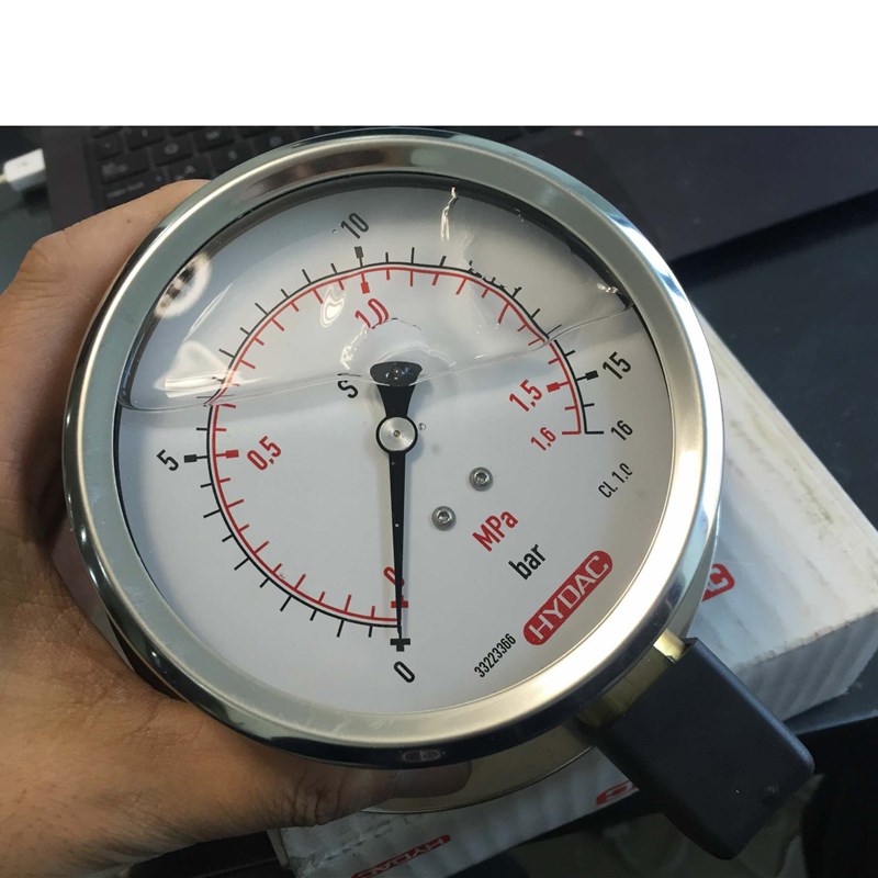 HYDAC压力表HM100-16-R-G1/2-BF33223366N 0-16bar 1.6mpa