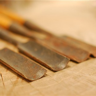 勃利圆铲 木工半圆凿子贴钢木工工具胜利 挖勺套装木雕刻铲子老货