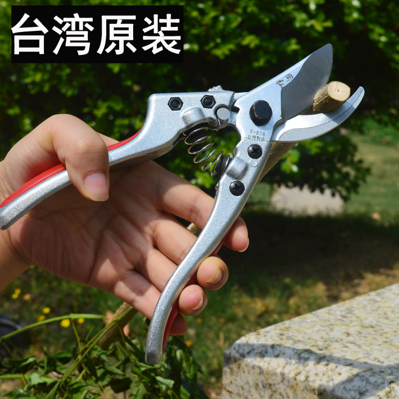 冈弘858牌修枝剪园r艺工具进口园林园艺修枝剪子剪定锯木工