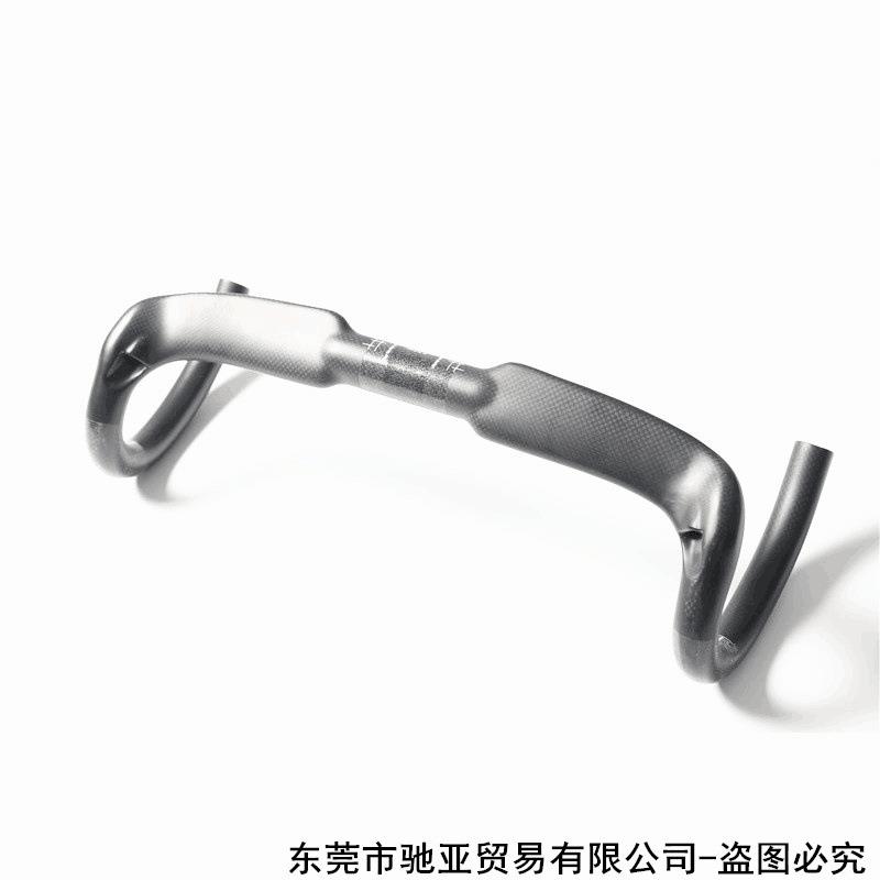 无标新款全碳车把碳纤维破风弯把公路车把手3K纹自行车车把