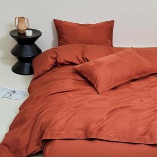 南通叠石桥全棉四件套水洗棉花朵红色喜庆四件套结婚用床上用品