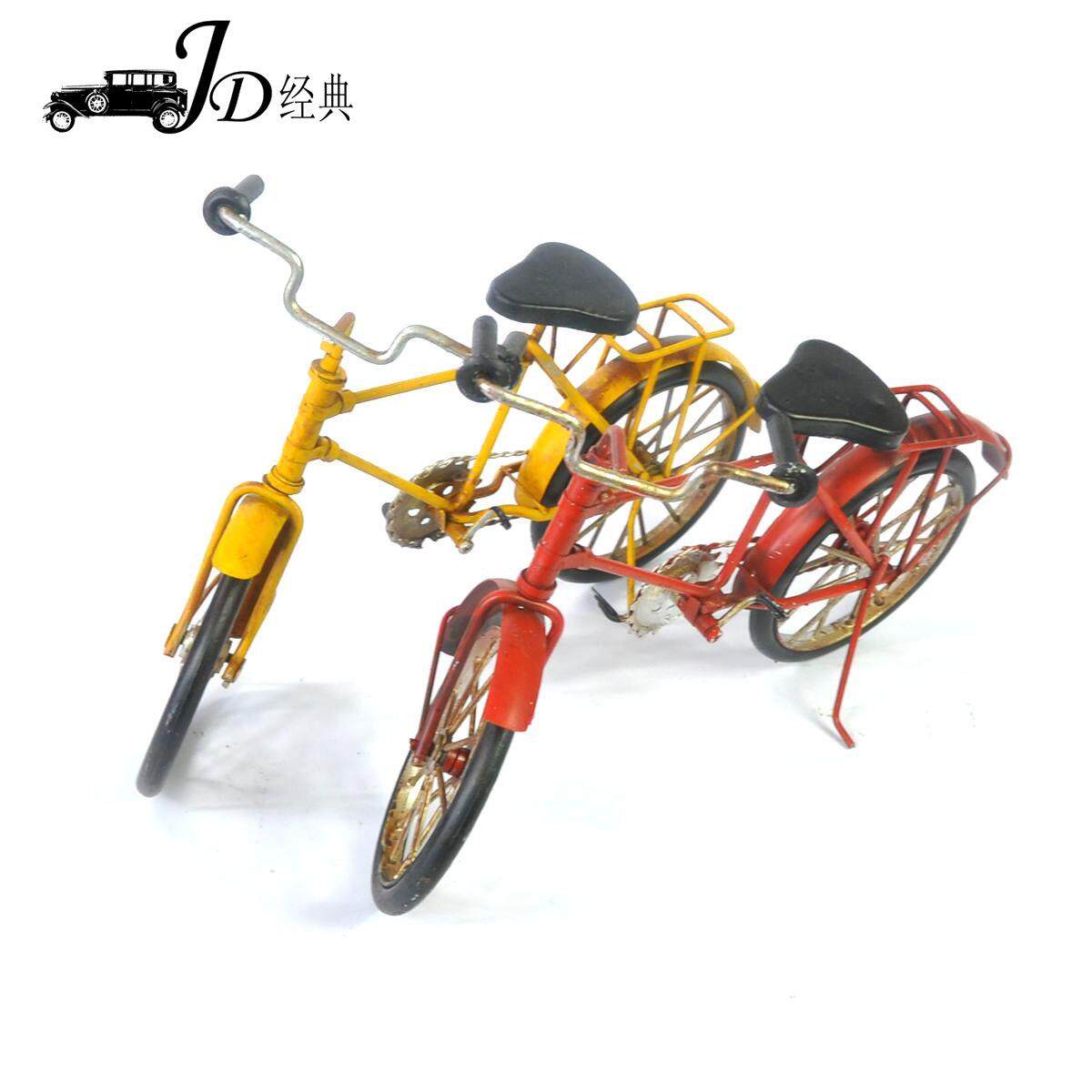 复古简约家居自行车摆件金属工艺品客厅书房餐厅酒吧装饰品摆设