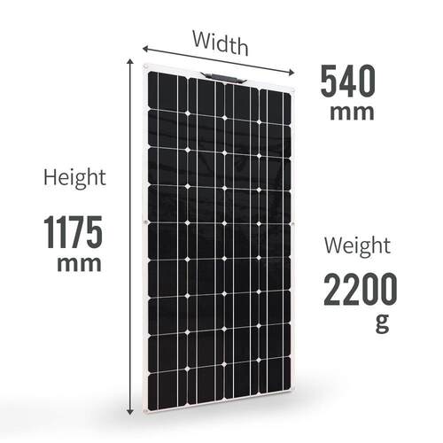 单晶太阳能板120W18V太阳能电池板太阳能光伏组件太阳能系统柔性