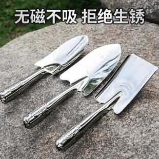 不锈钢铲子种花工具种菜栽养花多肉花铲赶海神器铁锹铁铲园艺家用