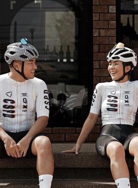 2025春夏季新款 CSPD 男女款户外运动自行车公路车长袖骑行服爆款