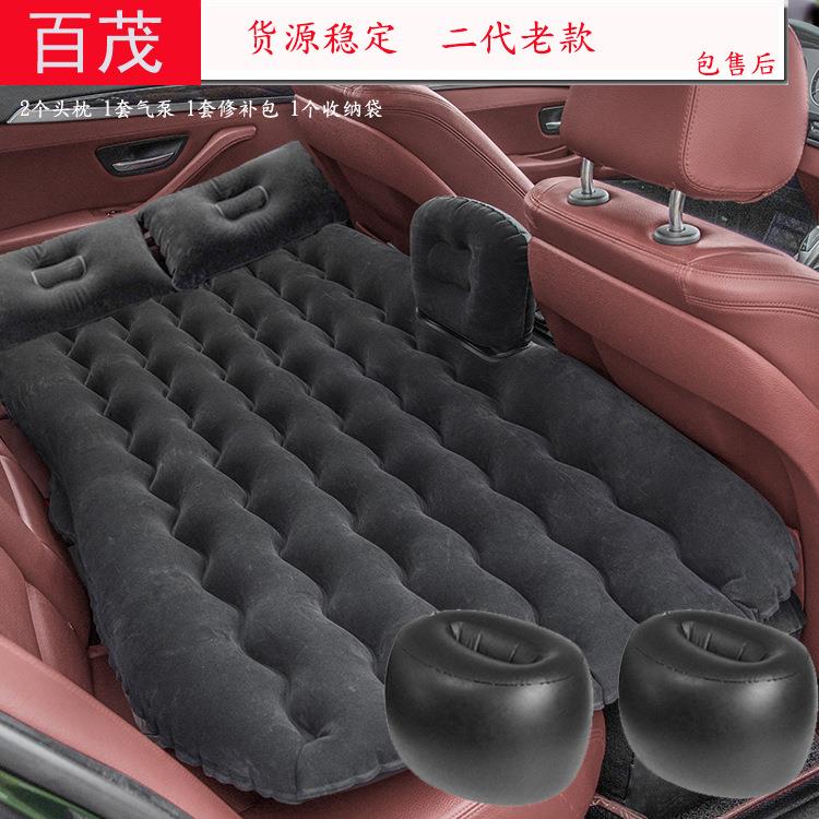 车用充气床垫车载充气床 PVC植绒波浪折叠车中床汽车旅行充气床