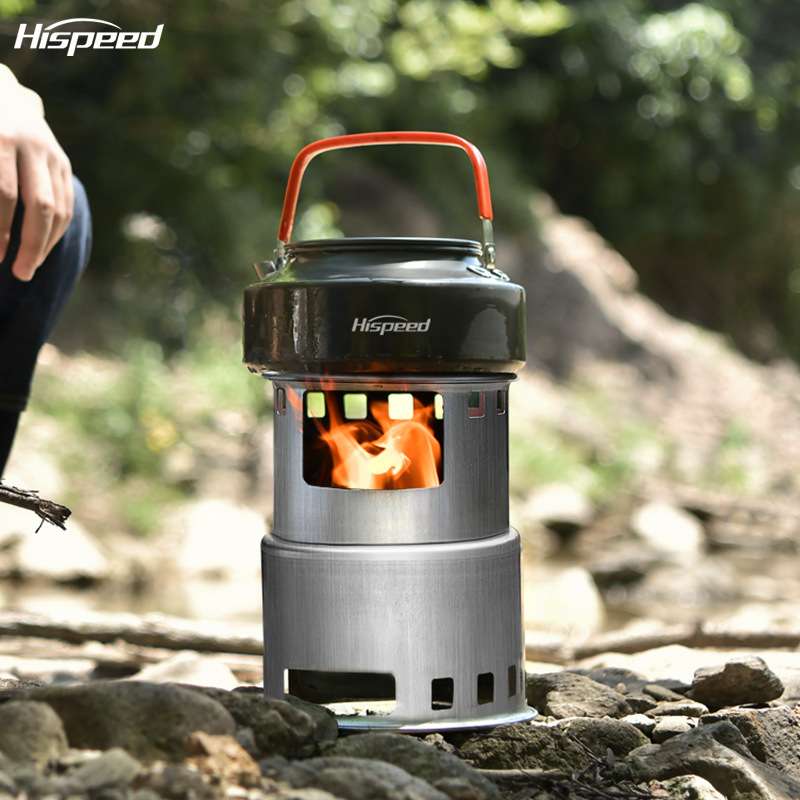 Hispeed旗速柴火炉子户外野炊炉具便携野营用品自驾游折叠野外炉