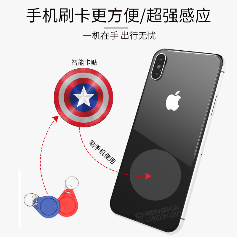 超薄手机贴ID+IC双频卡二合一复合卡5577UID卡复制擦写门禁电梯卡