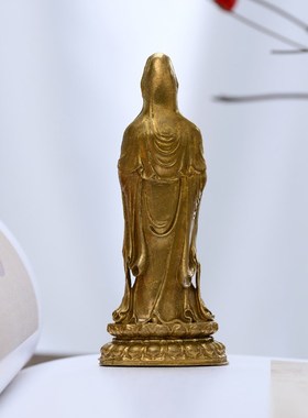 普陀山南海观音南海观世音菩萨佛像神像摆件精致小随身佛家居供奉