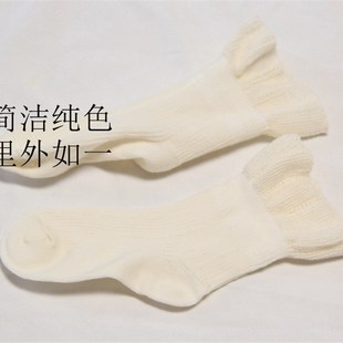 春秋夏季 柔软薄款 女童花边袜 10岁公主袜子 纯棉袜 六指鼠童袜