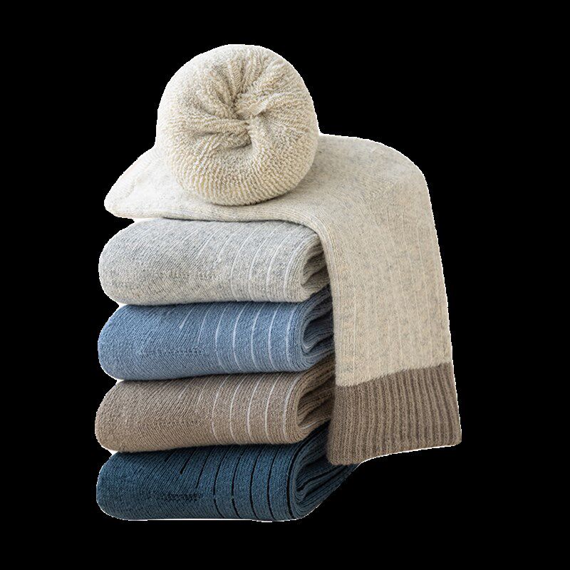 冬季同色加厚毛圈袜纯棉儿童袜子男童中筒袜防臭女童加绒厚袜子冬