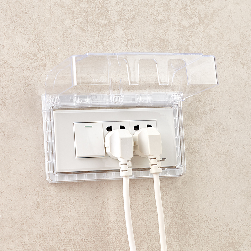 【新色】118型三位插座防水盒中号开关防溅盒电源插座保护罩盖