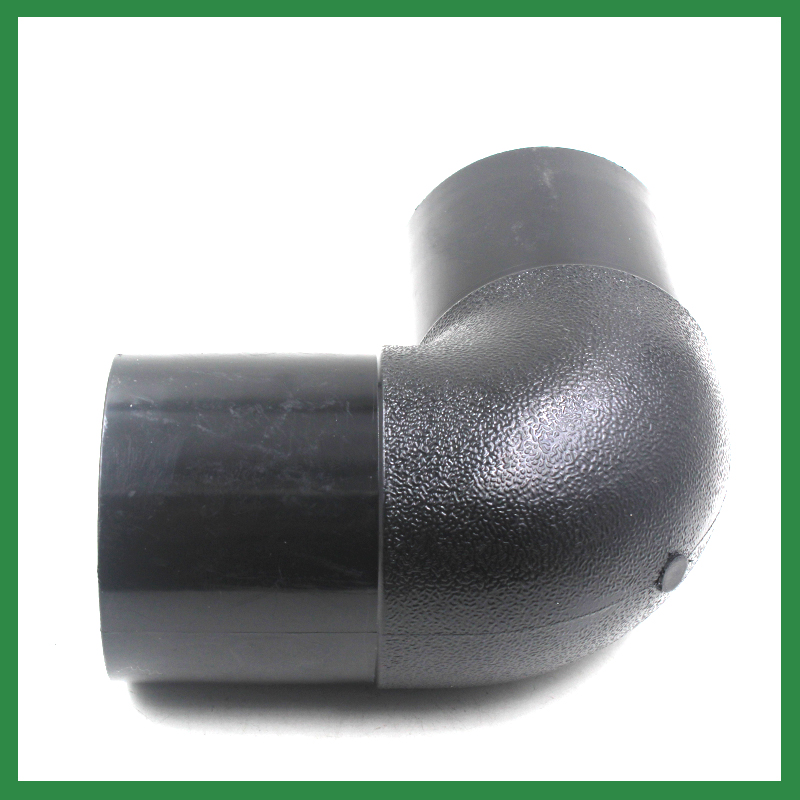 PE对接式弯头90度等径弯头L75 90 110 160 200 250 315PE管件接头