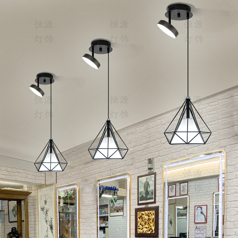 北欧理髲店美发店超亮吊灯个性创意灯具饭厅商用网红店铺专用吊灯,家装灯饰光源,酒店/宴会厅/餐饮吊灯,淘宝优惠券,粉丝福利购,淘宝优惠卷