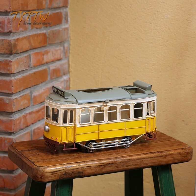 复古电动自行车铁艺模型工业风创意桌面摆件美式咖啡馆物件工艺礼