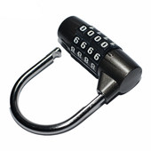 健身仿密码 锁头 锁橱柜更衣柜锁子宿舍柜子箱包挂锁U型4轮挂锁密码