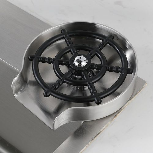 吧台高压自动喷洗杯器水槽洗奶瓶奶茶咖啡不锈钢神器刷子KTV商用