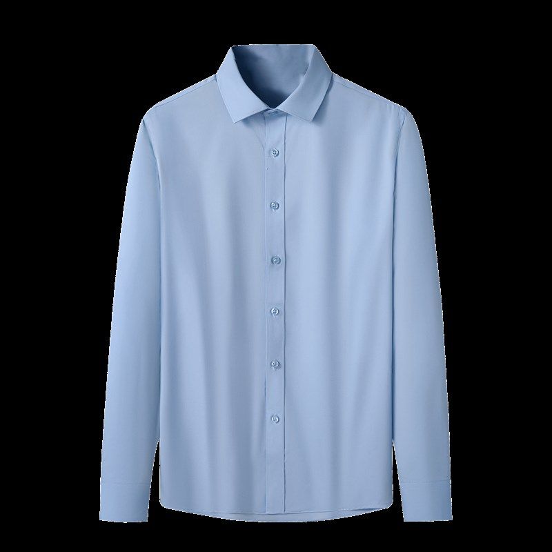 智潮工作服定制白衬衫绣logo男女款长袖工衣职业衬衣订做工装短袖