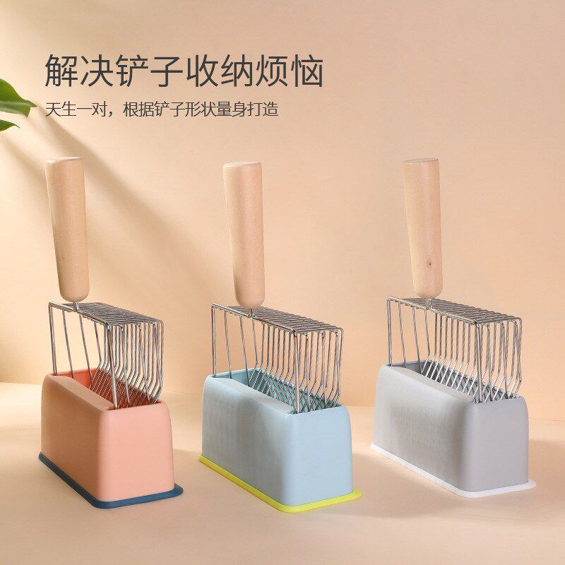 金属猫砂铲屎神器猫砂盆铲屎铲子大孔猫沙屎铲猫大便铲子大号套装