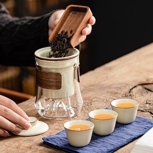旅行茶具便携式快客杯户外旅游个人专用随身功夫茶杯泡茶茶壶套装