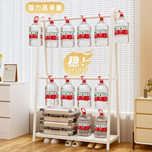 挂衣架落地卧室双层衣帽架多功能收纳置物架家用房间挂衣服挂包架