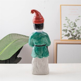 包邮灵神老姬爷灵官爷路神陶瓷神像跑差摆件