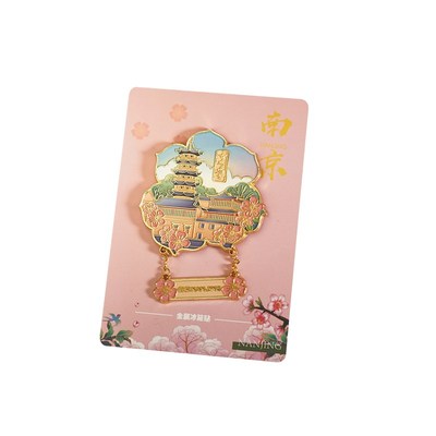 南京鸡鸣寺夫子庙金属冰箱贴城市旅游文创玄武湖纪念礼品