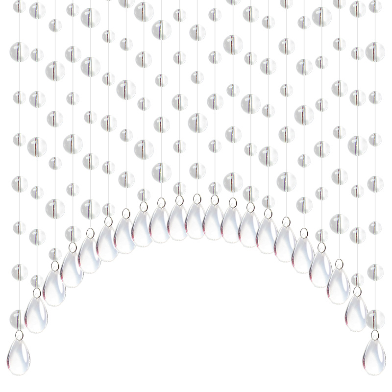 水晶珠帘门帘隔断帘子客厅过道装饰家用窗帘卧室玄关挂帘网红珠链