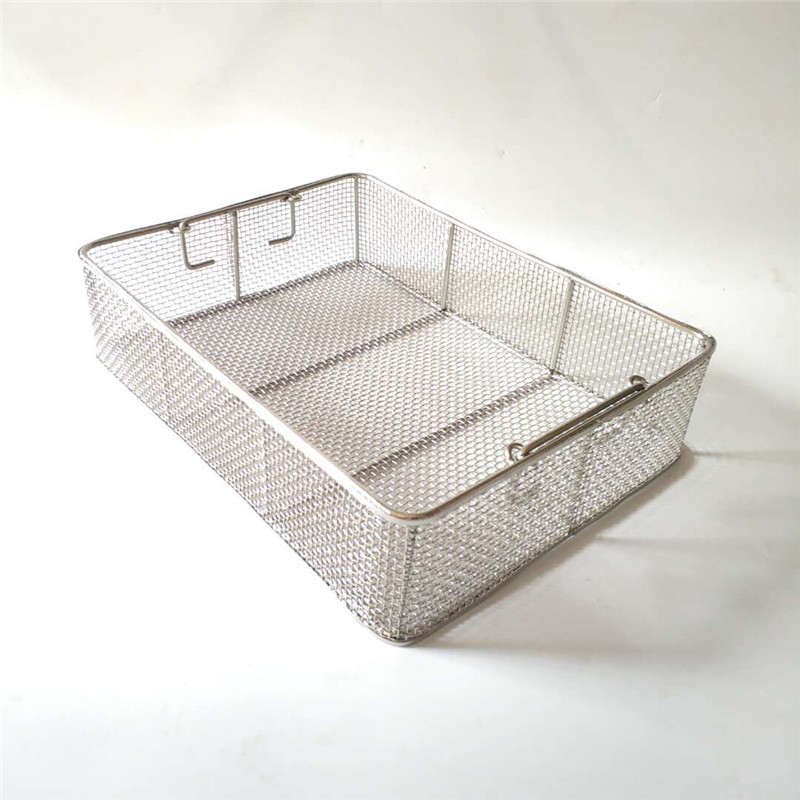 304不锈钢筐高温灭菌消毒超声清洗过滤篮食品油炸漏网框沥水网筐