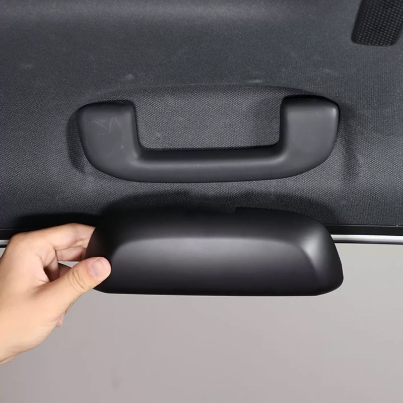 适用24款普拉多改装车载眼镜盒霸道LC250拉手太阳墨镜夹收纳盒架