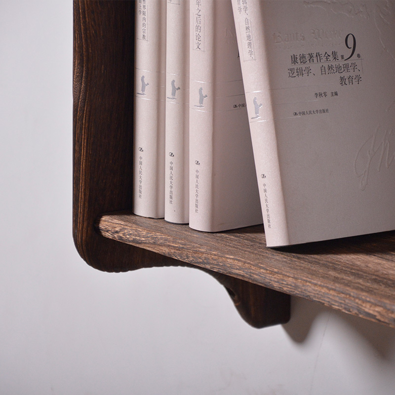 实木挂墙置物架 墙壁 墙上 壁挂隔板 装饰 收纳 简约 书架