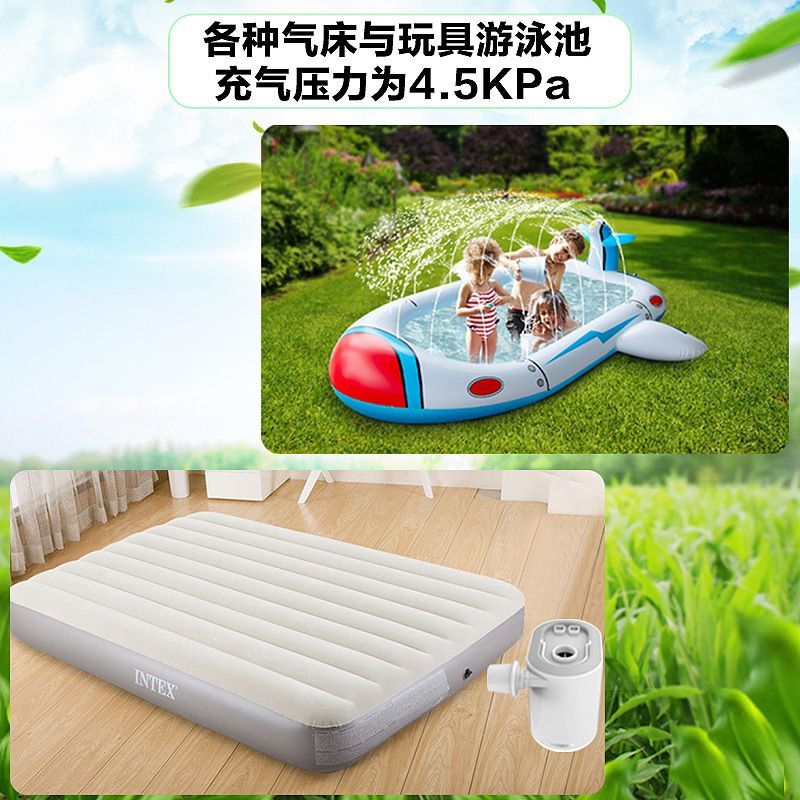 户外电充气泵无线抽冲两用气泵气垫床泳圈气球足球打气筒便携