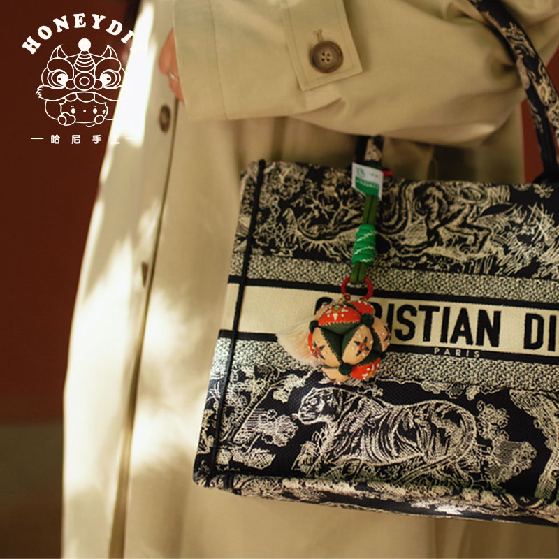 哈尼绣球香囊刺绣diy手工材料包平安符福自绣汽车挂件挂件送礼物