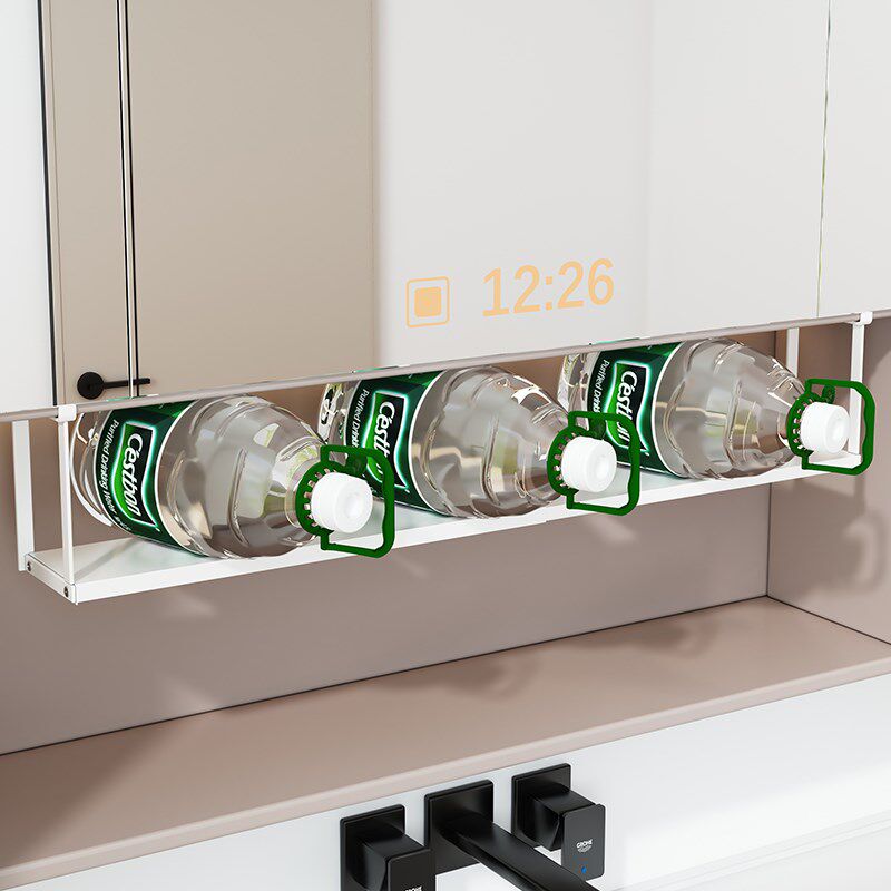 卫生间镜柜置物架收纳盒下挂洗漱台神器浴室架子悬挂窄款分层护肤