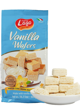 意大利进口lago爱利地香草味威化饼干休闲零食追剧办公下午茶小吃