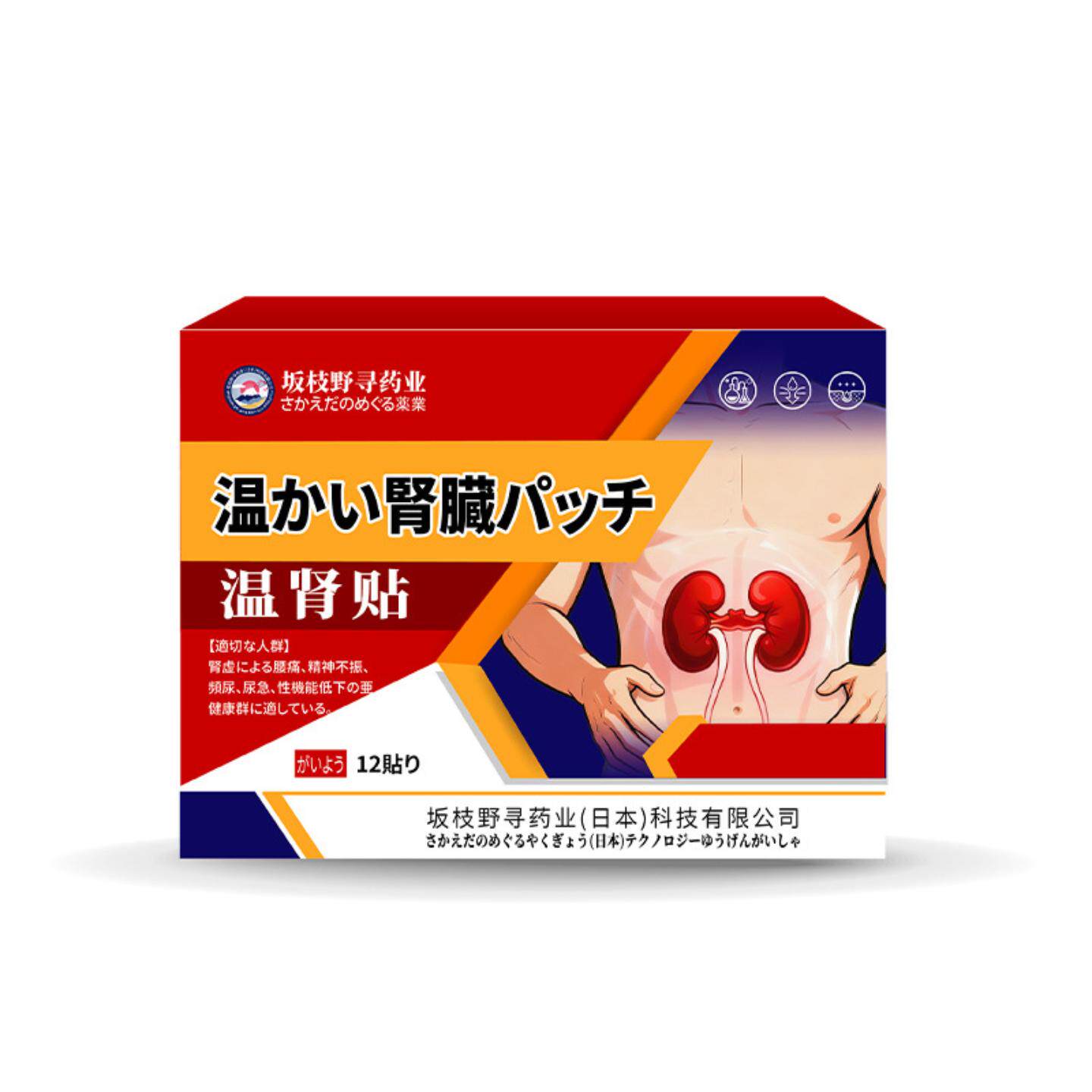 坂枝野寻温肾贴缓解腰酸腿痛精神不振尿频尿急尿不尽益肾保健贴