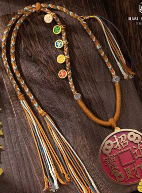 手工标志五路财神活力与健康