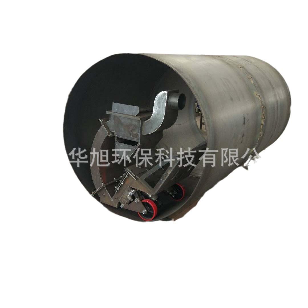 小型自动移动式超大口径钢管内壁抛丸机 管道内腔塔筒内壁除锈机