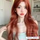 一口喵假发女日常网红长卷发lolita新款 自然逼真齐刘海jk全头套式