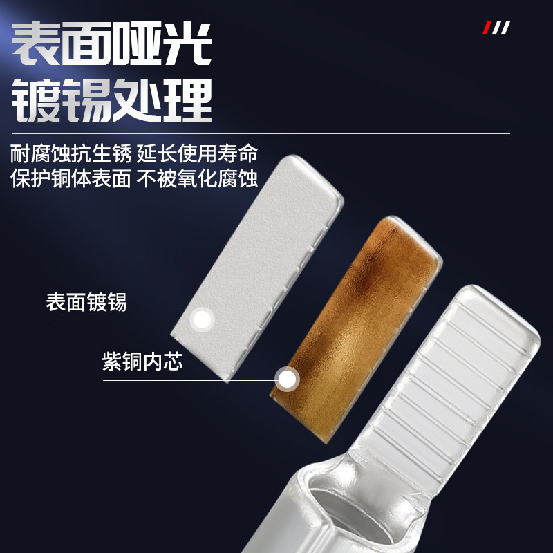 DBN1.25/8-10/14/16片形裸端头线耳冷压接线端子片型插针插片紫铜,电子/电工,接线端子,淘宝优惠券,粉丝福利购,淘宝优惠卷