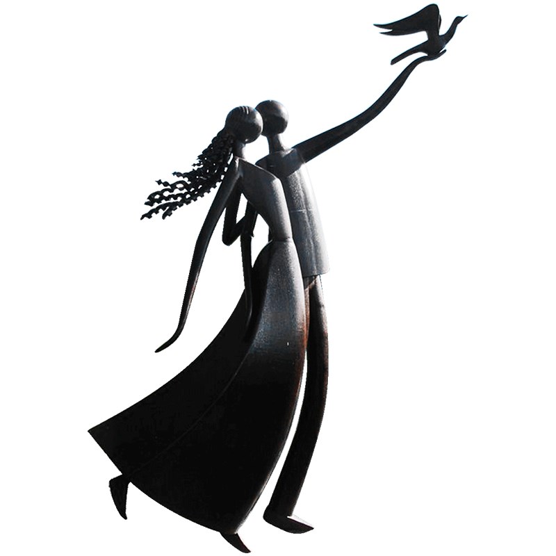抽象人物铜雕定制玻璃钢放飞梦想雕塑户外大型城市公园校园景观