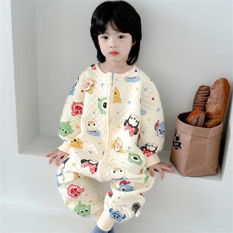 儿童睡袋夹棉无痕纯棉加厚男童女童婴儿连体衣保暖春秋冬宝宝睡衣,婴童用品,睡袋/防踢被,淘宝优惠券,粉丝福利购,淘宝优惠卷