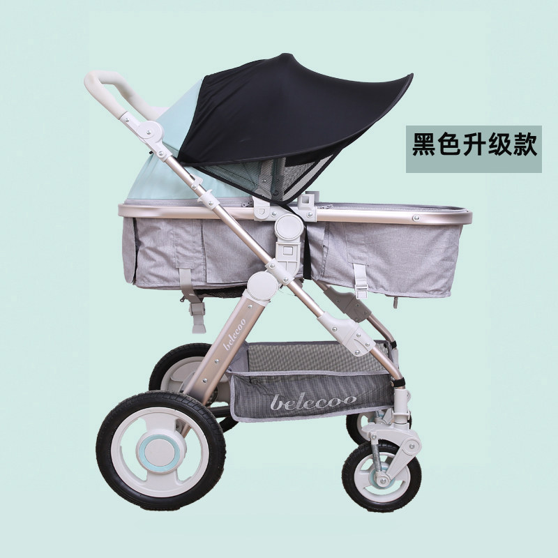 婴儿宝宝伞车推车加长遮阳棚遮光蓬篷高景观口袋车防晒顶棚阳伞夏