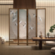 新中式 飞鹤古典实木屏风隔断客厅玄关办公室酒店定制移动栅栏折屏