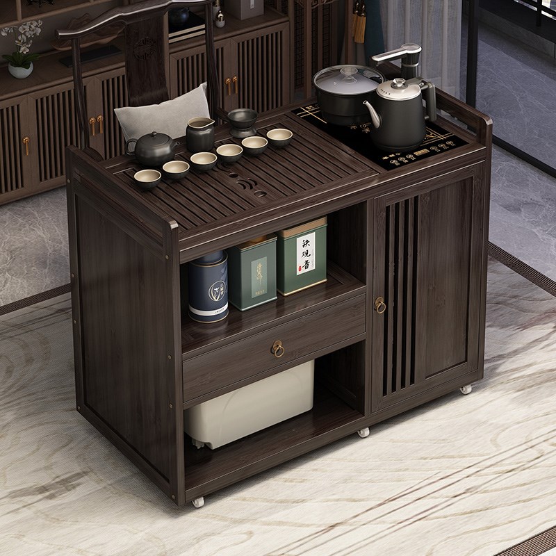 沙发边几可移动茶台非实木角几多功能茶水柜小户型泡茶桌客厅边柜