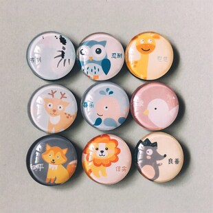 【掌柜手作】九个果子 动物童趣版 胸针 冰箱贴