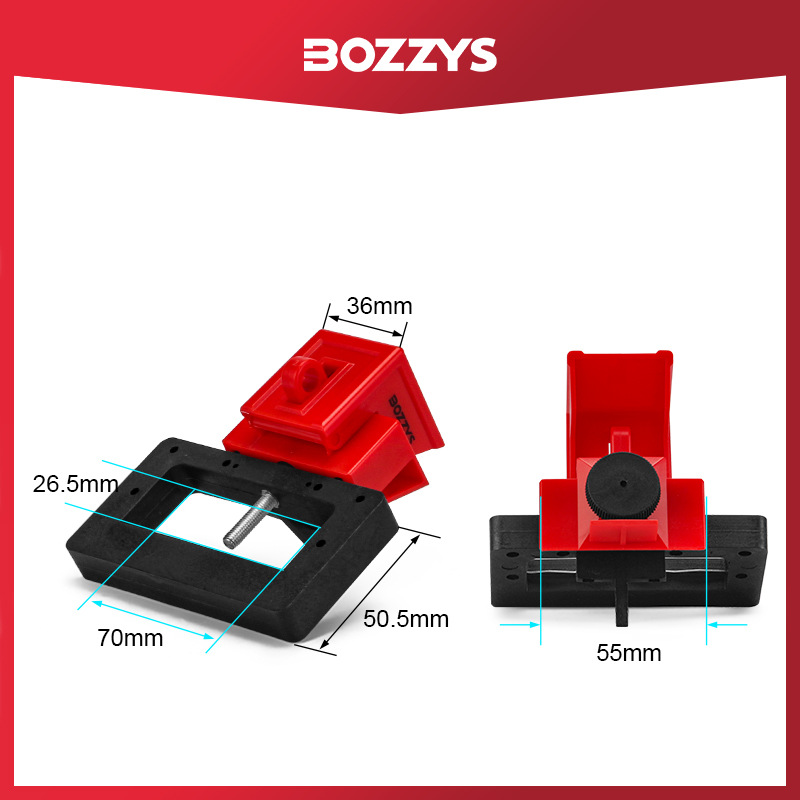 卡箍式断路器锁工业电气设备停工空气开关隔离安全锁具BD-D12X