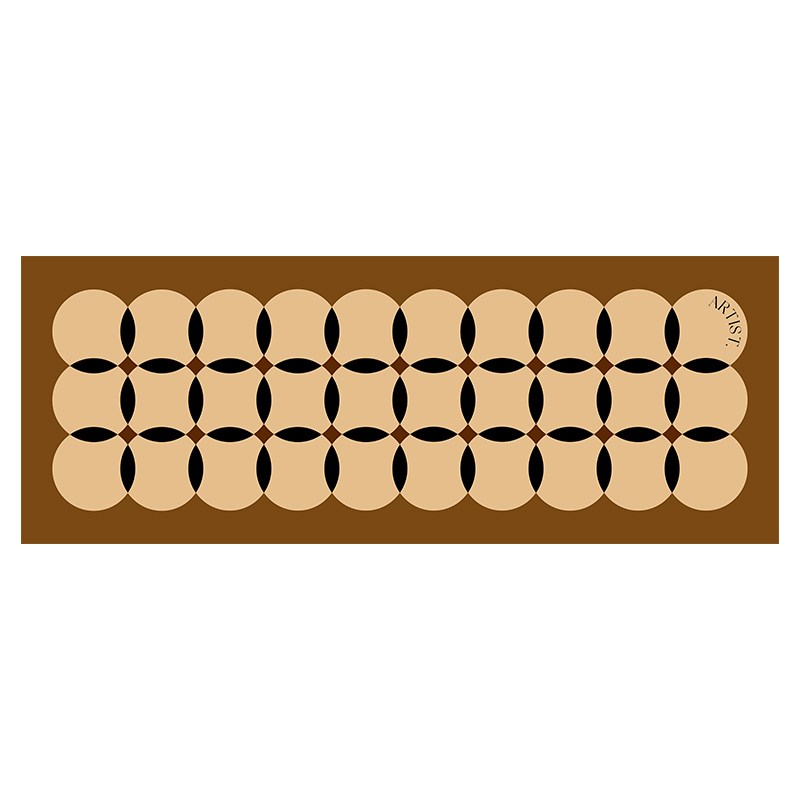 瓦西里中古包豪斯厨房地垫吸水防滑免洗满铺长条裁剪地毯皮革脚垫