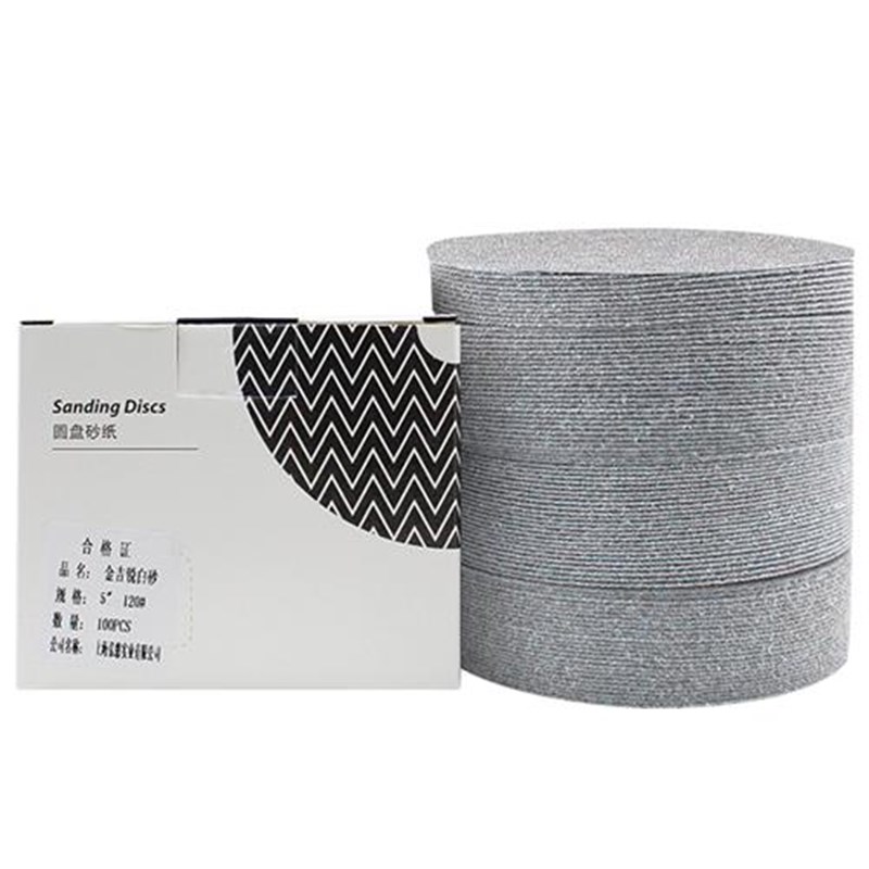 5寸植绒砂纸片2寸3寸4寸6寸7寸9寸圆盘气磨机干磨抛光打磨白沙纸