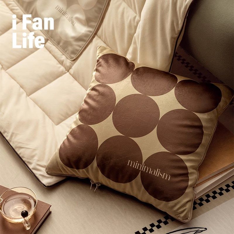 范店几何印象客厅沙发抱枕被子两用车载二合一办公室空调被午休毯,居家布艺,抱枕被,淘宝优惠券,粉丝福利购,淘宝优惠卷